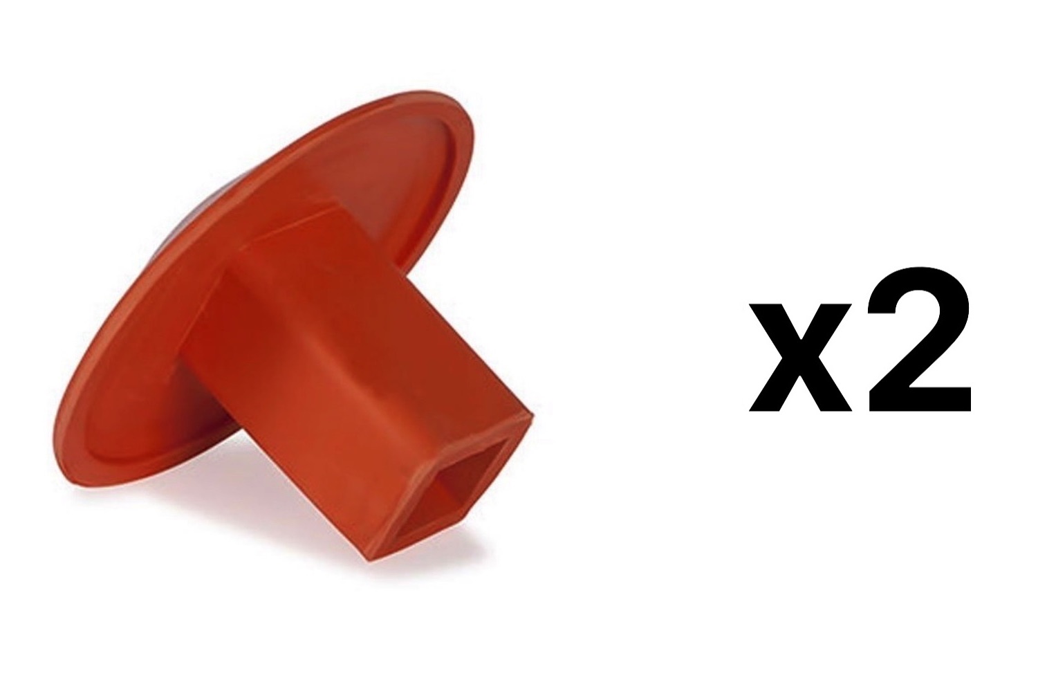 Champion Sports Molded Rubber Baseball/Softball Base Plug, Orange (Pack